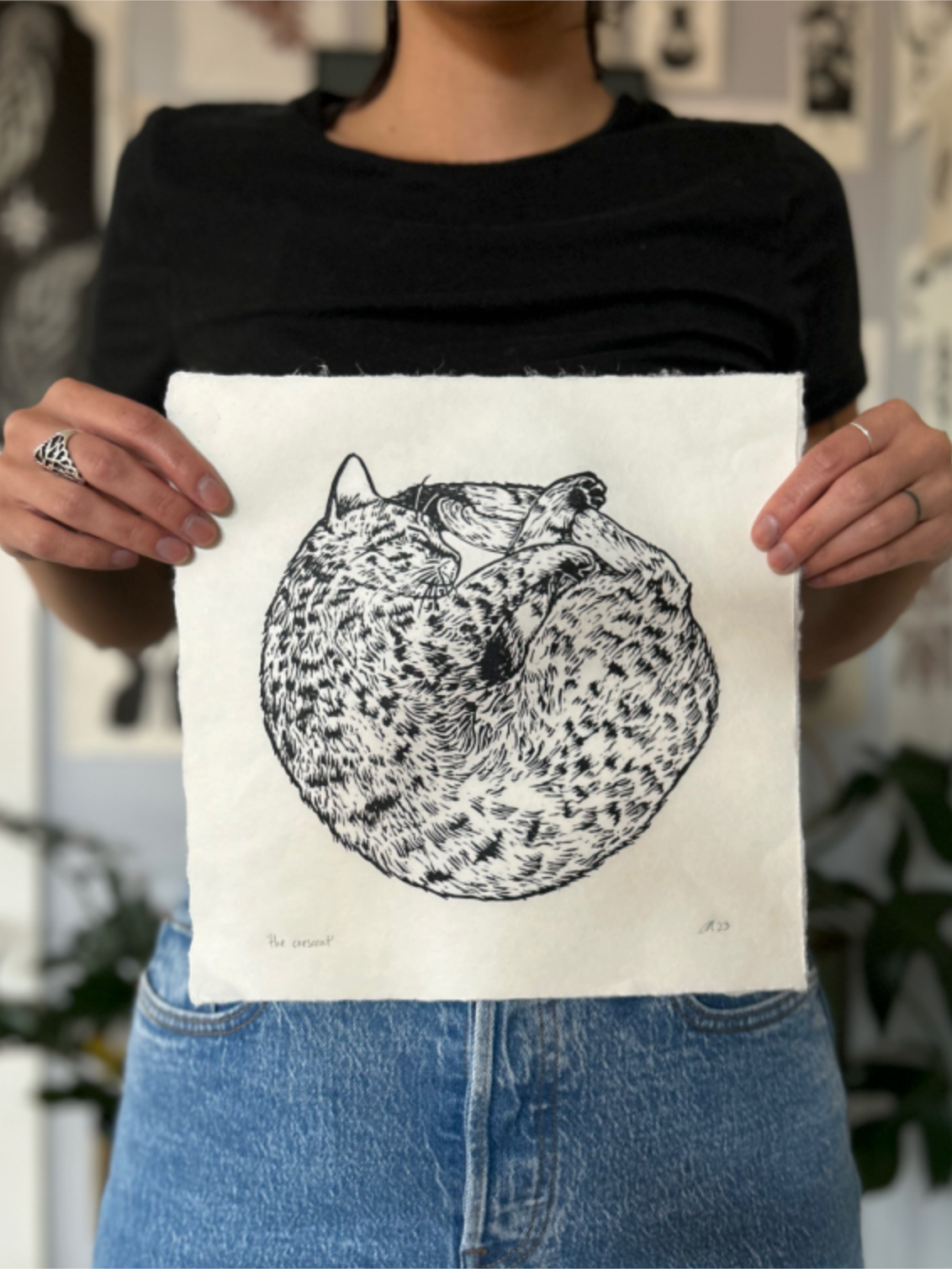 'the crescent' print