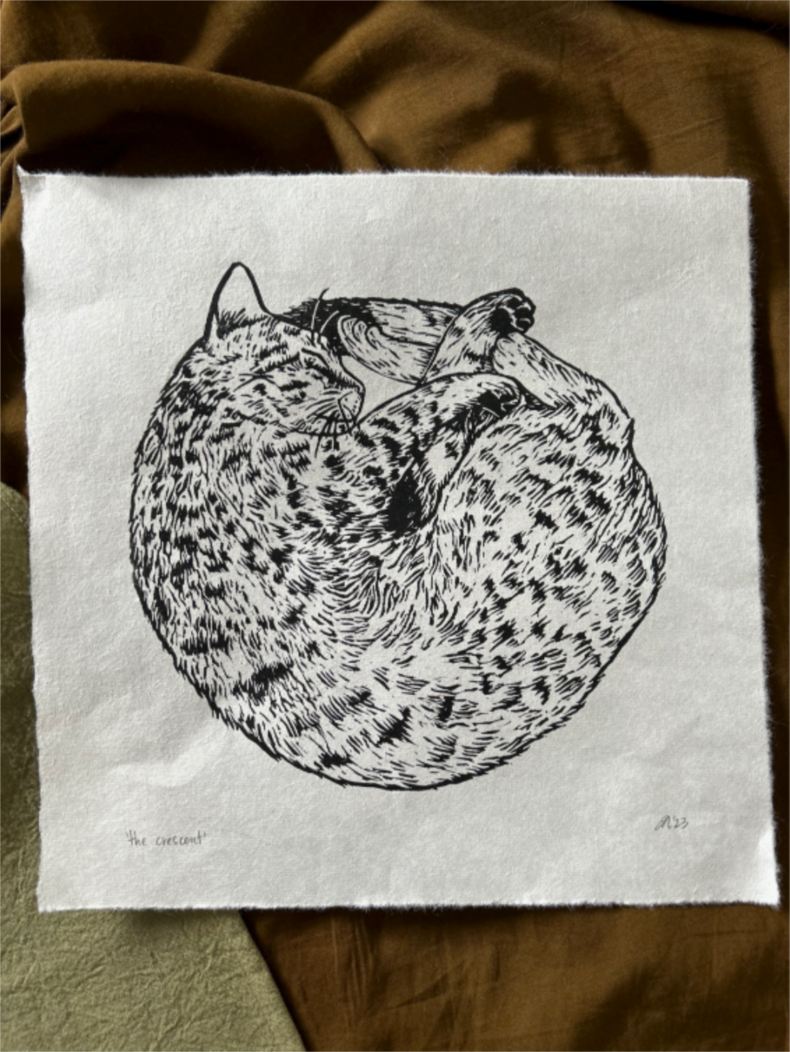 'the crescent' print