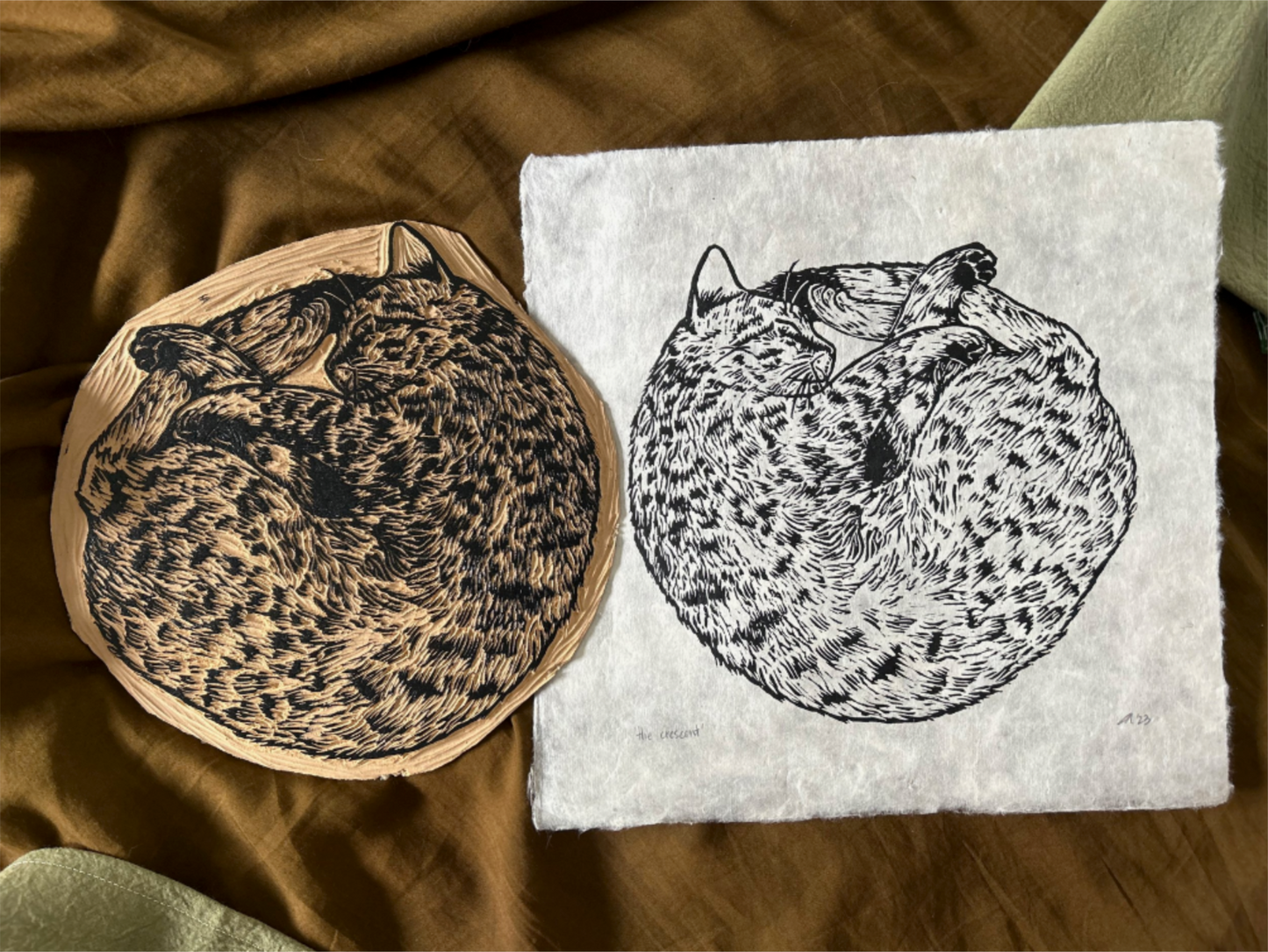 'the crescent' print