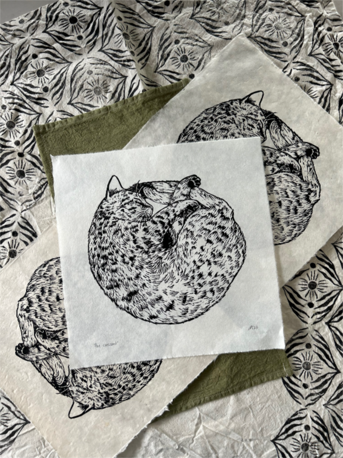 'the crescent' print